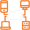 clipart depicting cloud connected devices